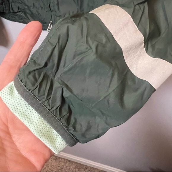 Nike Vapor Running Full Zip Jacket Size M Removable Hood Mint Green/Gray - Picture 4 of 7